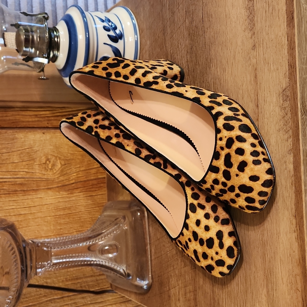 J. Crew leopard print shoes